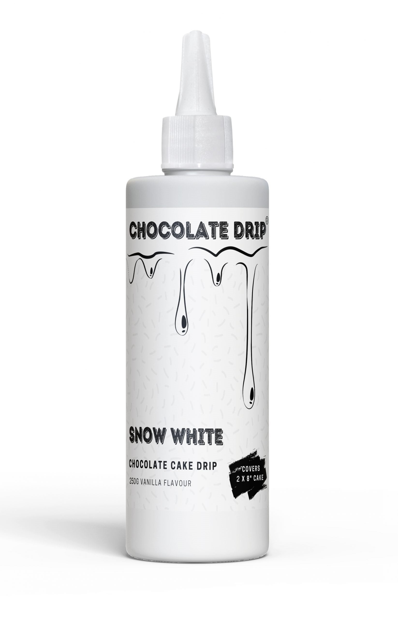Chocolate Drip Snow White 250g Cake Decorating (Vanilla Flavour)