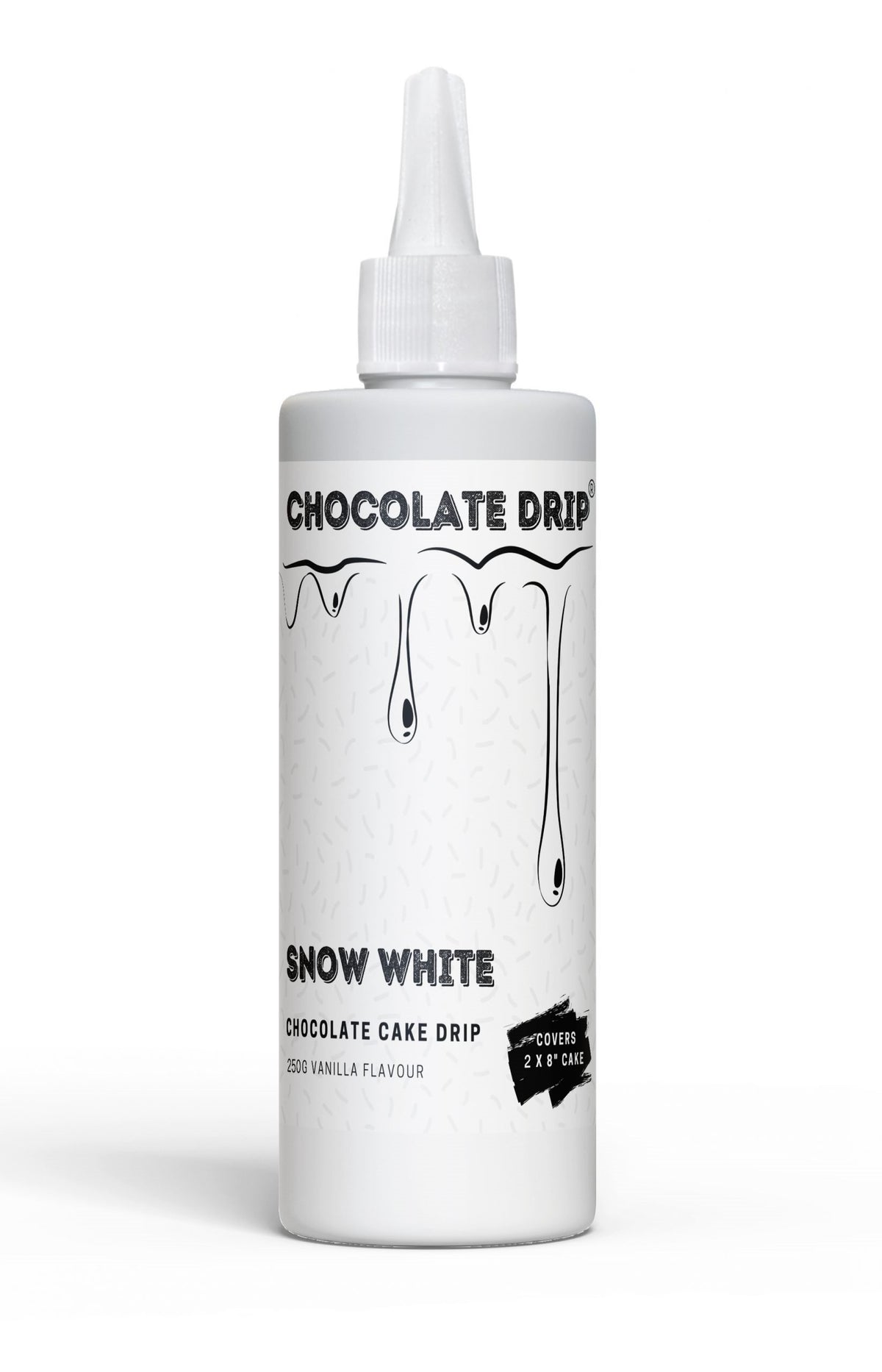 Chocolate Drip Snow White 250g Cake Decorating (Vanilla Flavour)