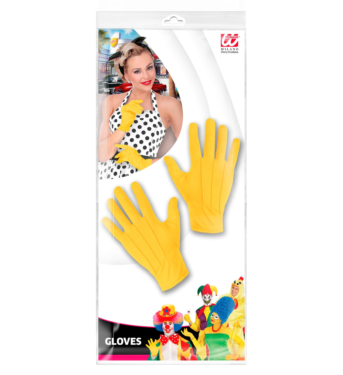 Gloves Short Yellow Adult Character Costume Accessory