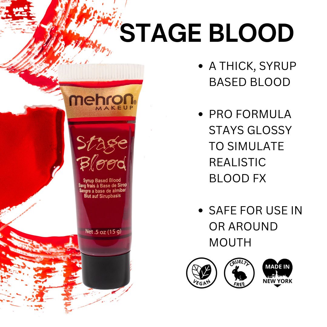 Make Up Special Fx Mehron Stage Blood Bright Red 15ml Professional Quality