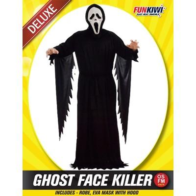 Costume Adult Ghost Face Scary Screamer Killer Large Deluxe