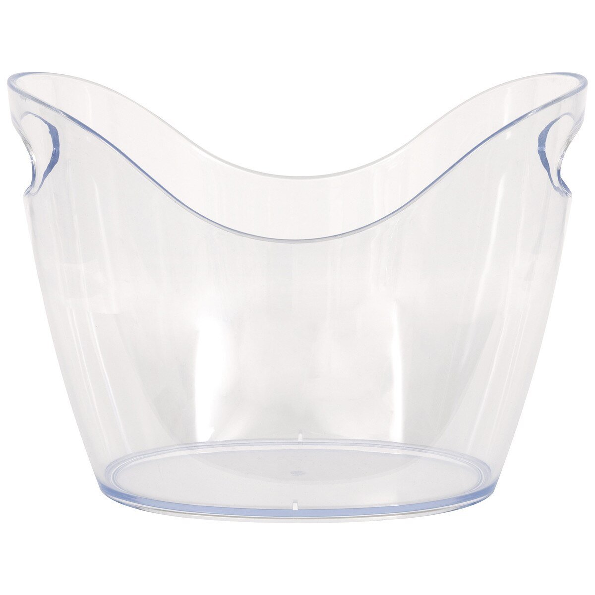Ice Bucket Clear Reusable Plastic 3.9 Litres