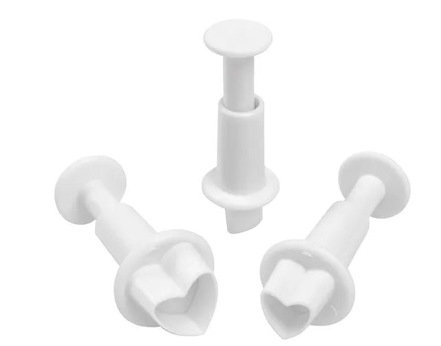 Plunger Cutters Hearts Set of 3 Pieces Cake Decorating