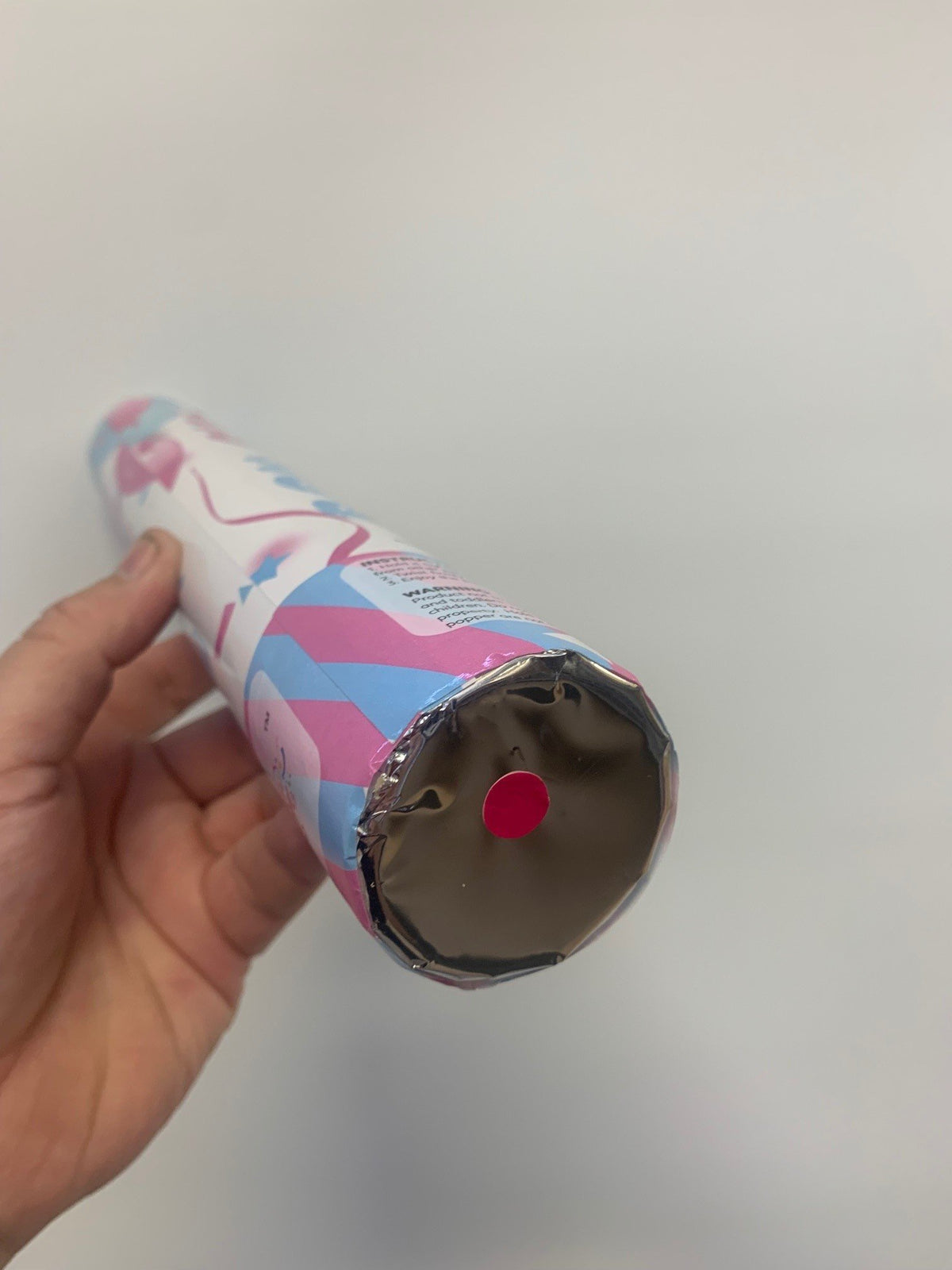 Large Gender Reveal Pink Tissue Confetti/Popper 30cm Cannon Each