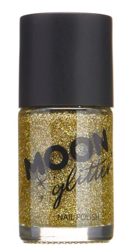 Holographic Nail Polish Gold 14mL Moon Glow Cosmetics