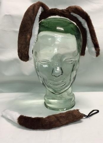 Animal Costume Mask Set Dog Brown/White - Last Chance