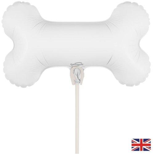 Balloon Small Foil Puppy Dog Party Bone 32cm Air Fill Only