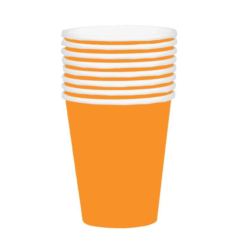 Cups Paper 354ml Pk/20 Orange FSC