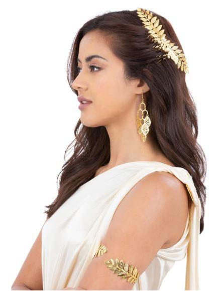 Jewellery Kit Greek/Roman Headband Gold Leaf Wreath Earrings & Arm Cuff