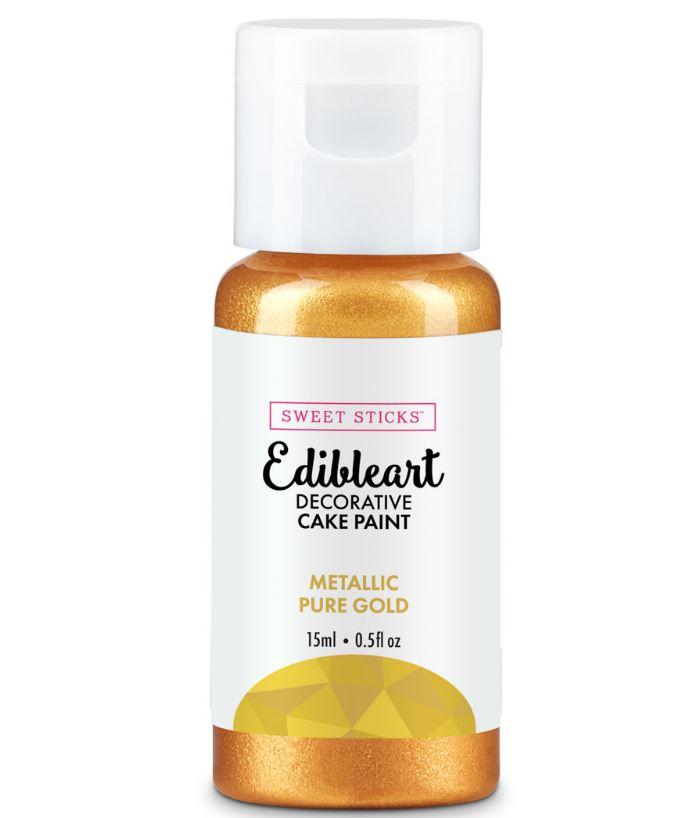 Cake Decorating Edibleart Metallic Paint Pure Gold 15ml Sweet Sticks