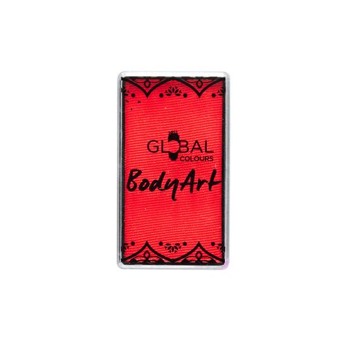 Face & Body Paint Bodyart Coral Red Neon Cake 20g