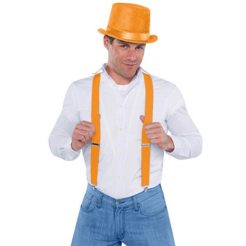 Suspenders/Braces Neon Orange 1980s