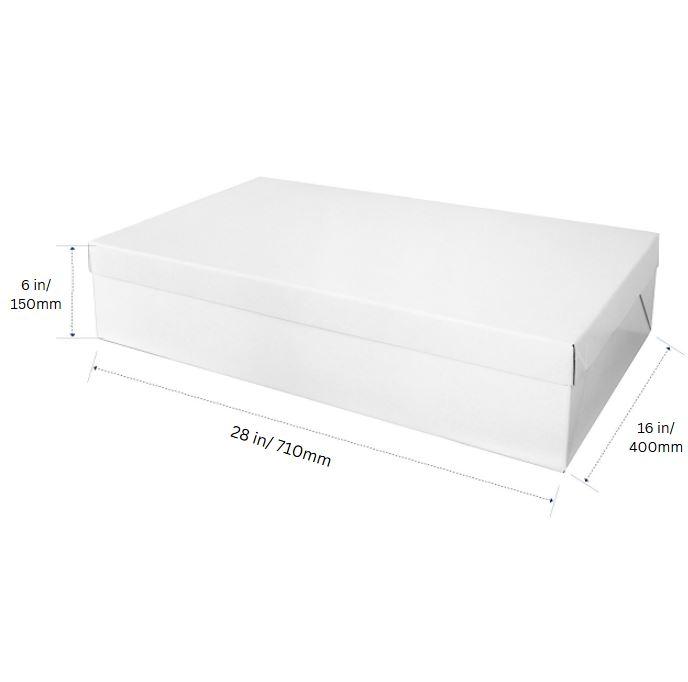 Cake Box and Lid Full Slab Rectangle 28''x16''x6''