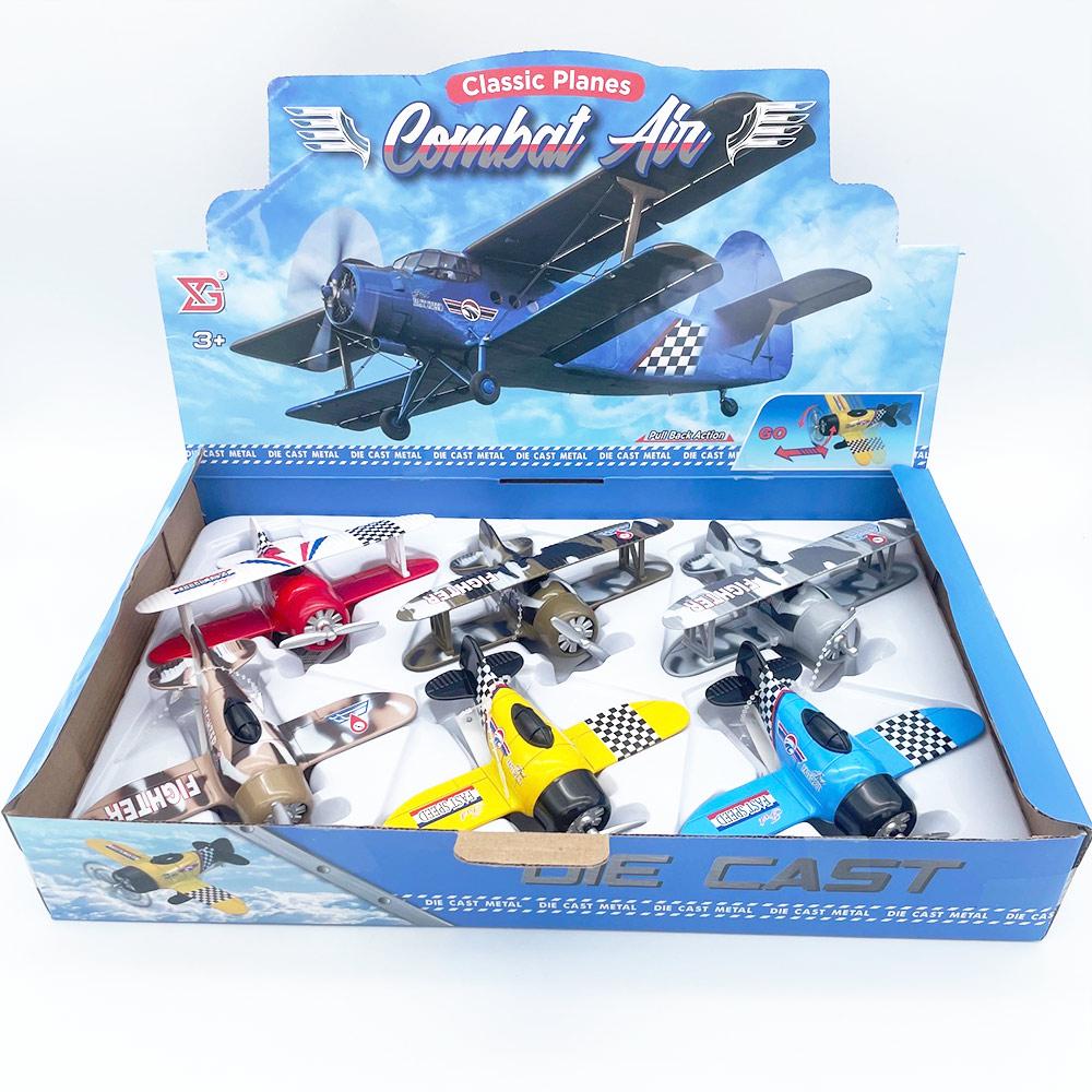 Toy Pull Back Classic Plane 13cm Assorted Designs Deluxe Die CastLast Chanc