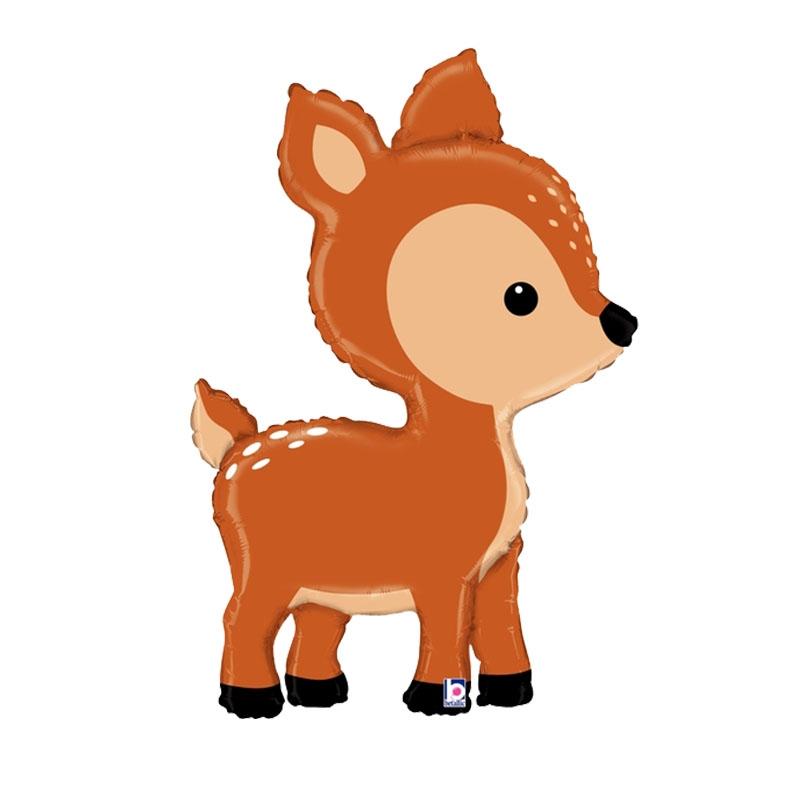 Balloon Foil Shape Woodland Deer 91cm