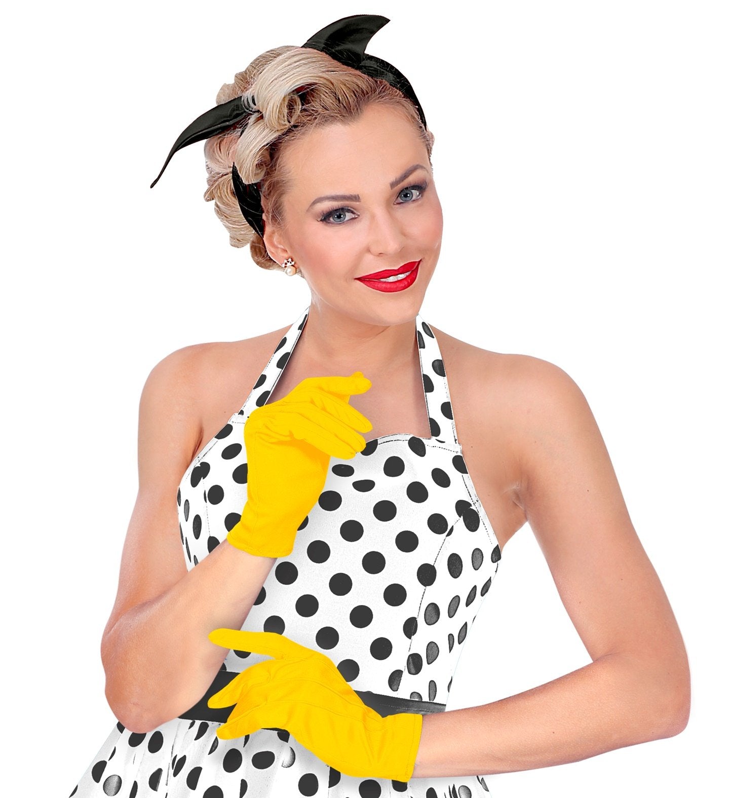 Gloves Short Yellow Adult Character Costume Accessory