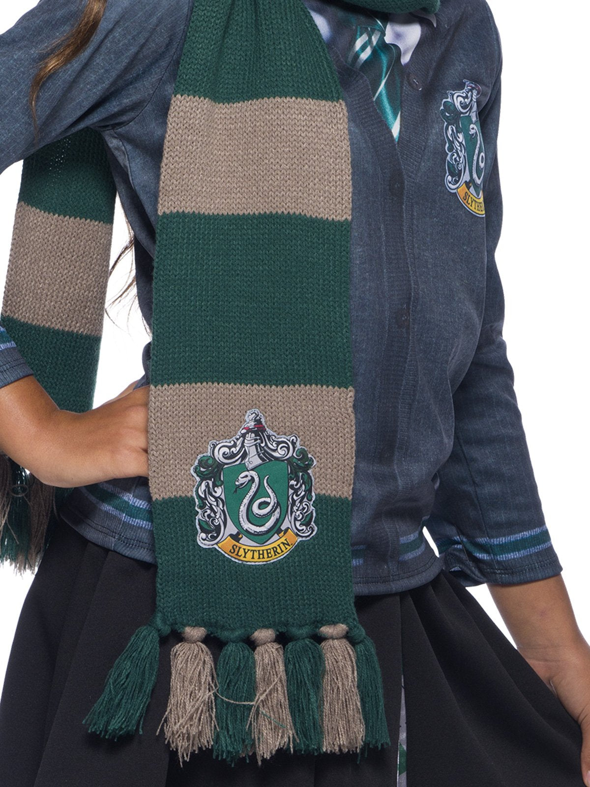 Scarf Slytherin House Deluxe One Size (Harry Potter) Costume Accessory