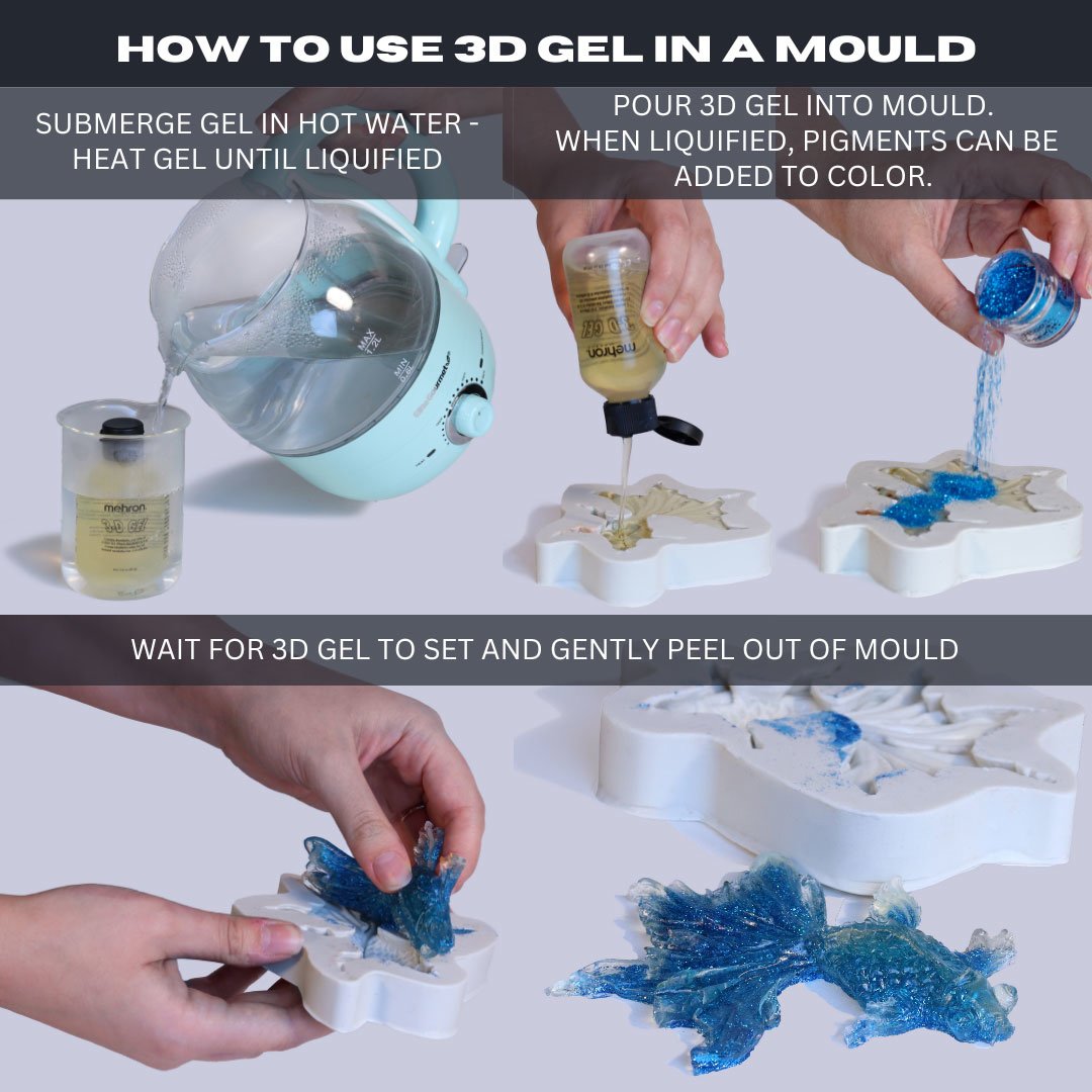 Make Up Special Effects Mehron 3D Gel Clear 60ml Deluxe