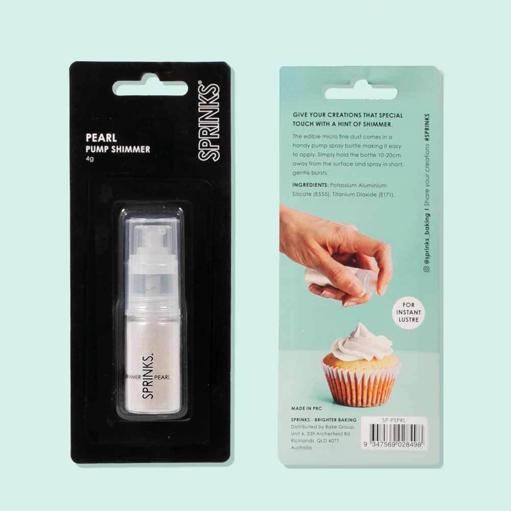 Cake Decorating Pump Shimmer Pearl Micro Lustre Dust 4g