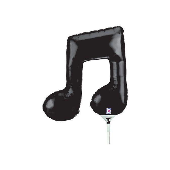Balloon Small Foil Music Note 35cm Air Fill Only