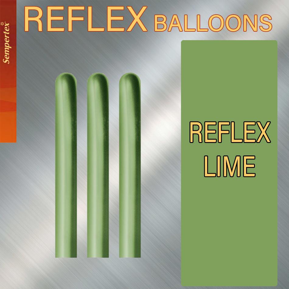 Balloon Modelling 260 Reflex Lime Pk 50 - Discontinued Line Last Chance