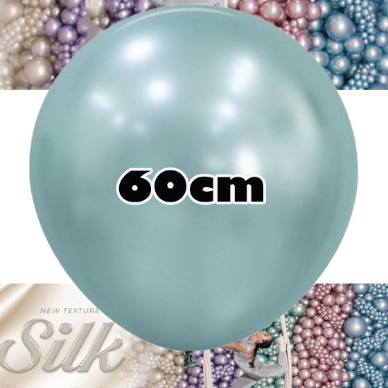 Balloons 60cm Silk Cool Mint Sempertex Pk 3