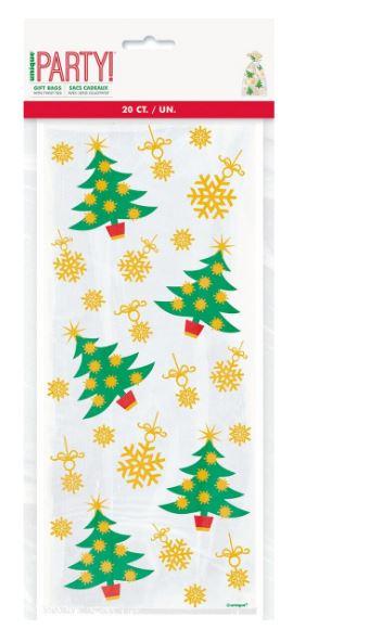 Cello Bags Christmas Trees Large Pk/20 Treat/Lolly