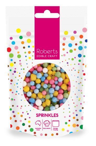 Edible Sprinkles Natural Colour Mix 60g Roberts