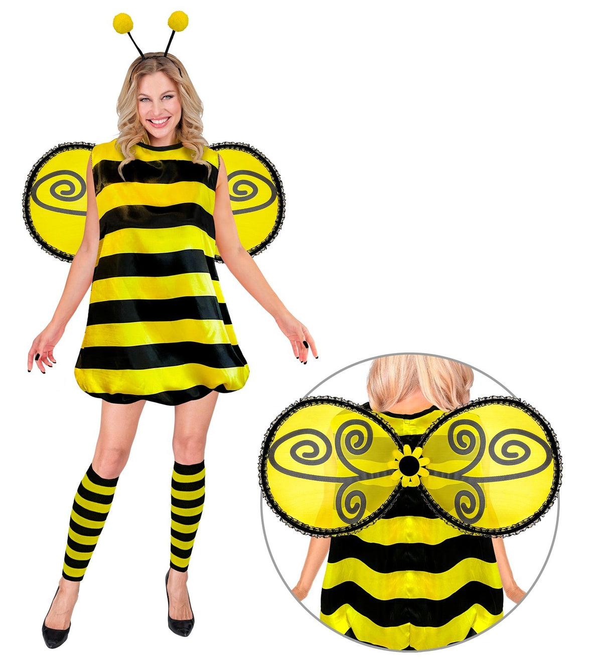 Costume Adult Animal Insect Bee Black & Yellow