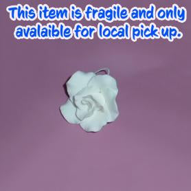 Rose Small White 4cm Professional