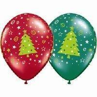 Bal 28cm Christmas Tree Stars and Swirls Pk50