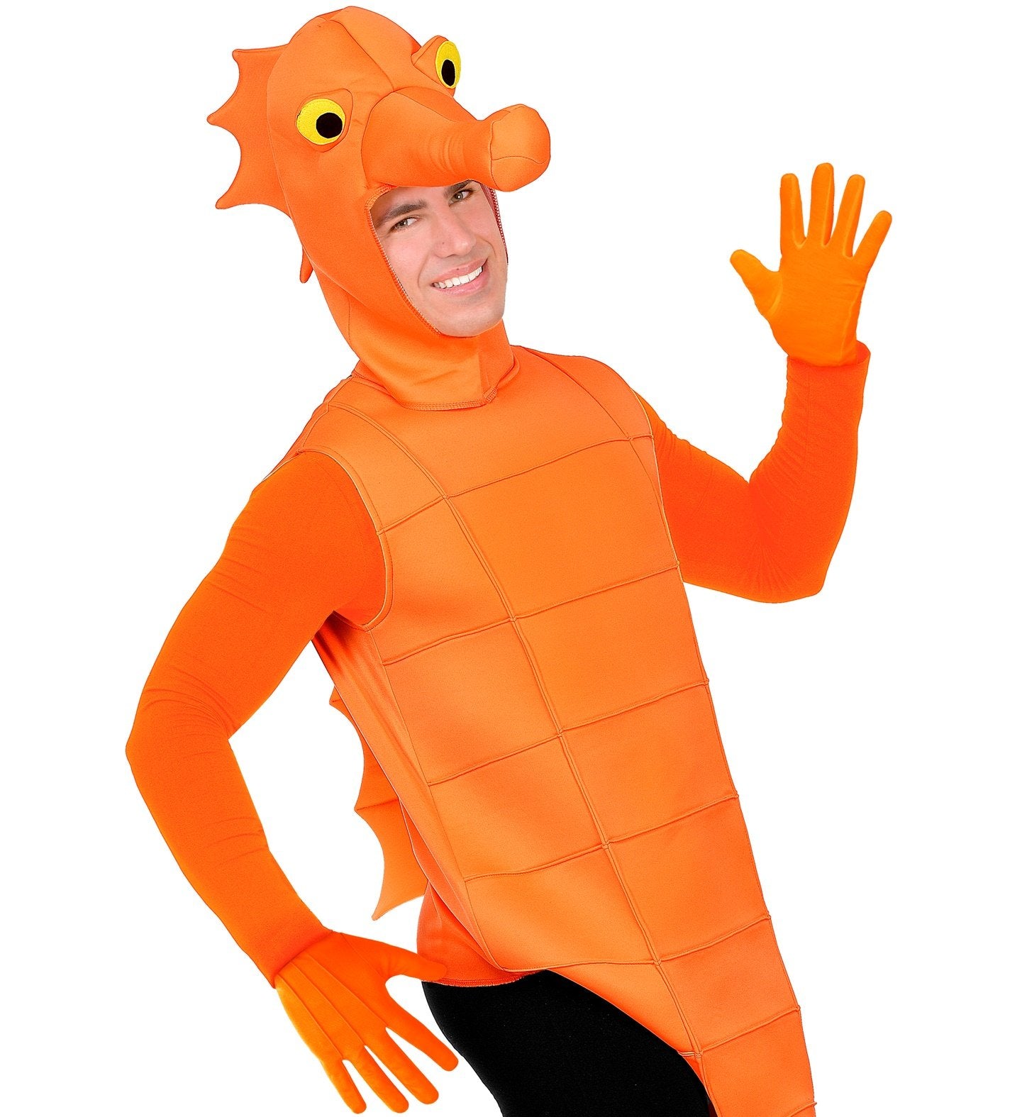 Gloves Short Orange Adult Character Costume Accessory