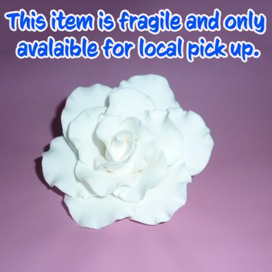 Rose Xlarge White 10cm Profesional