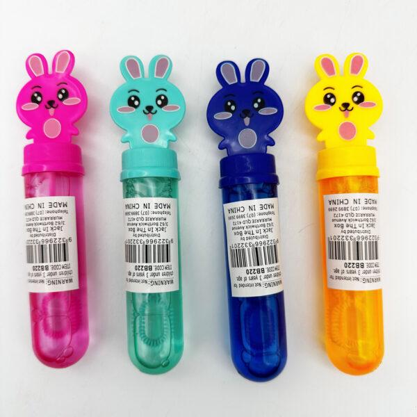 Bubble Stick Easter Rabbit/Bunny Each 14.5cm (Assorted Colours)