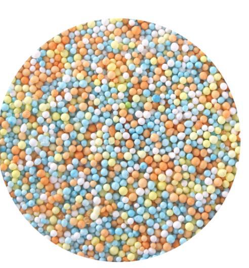 Edible Sprinkles Baby Animal Pastel Colours Mix 60g Roberts