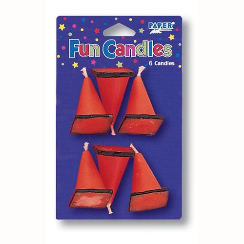 Candles Construction Safety Cones Pk/6 - Last Chance