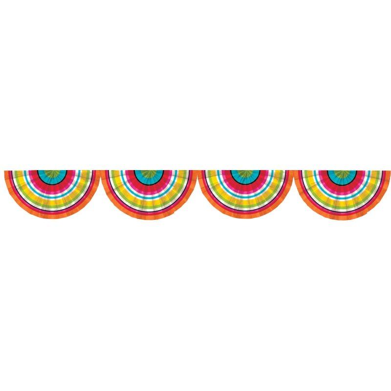 Fiesta Mexican Serape Paper Banner/Bunting/Garland 2.7m Long x 22cm