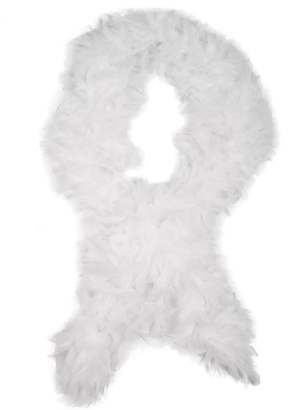 Feather Boa White Budget