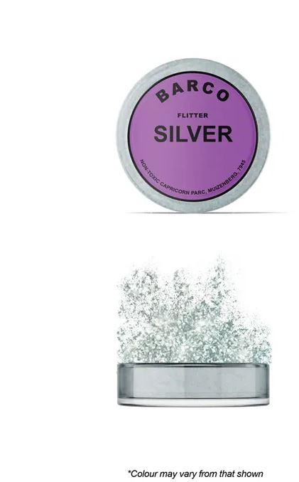 Cake Decorating Flitter Silver Glitter Dust 10ml Edible Barco