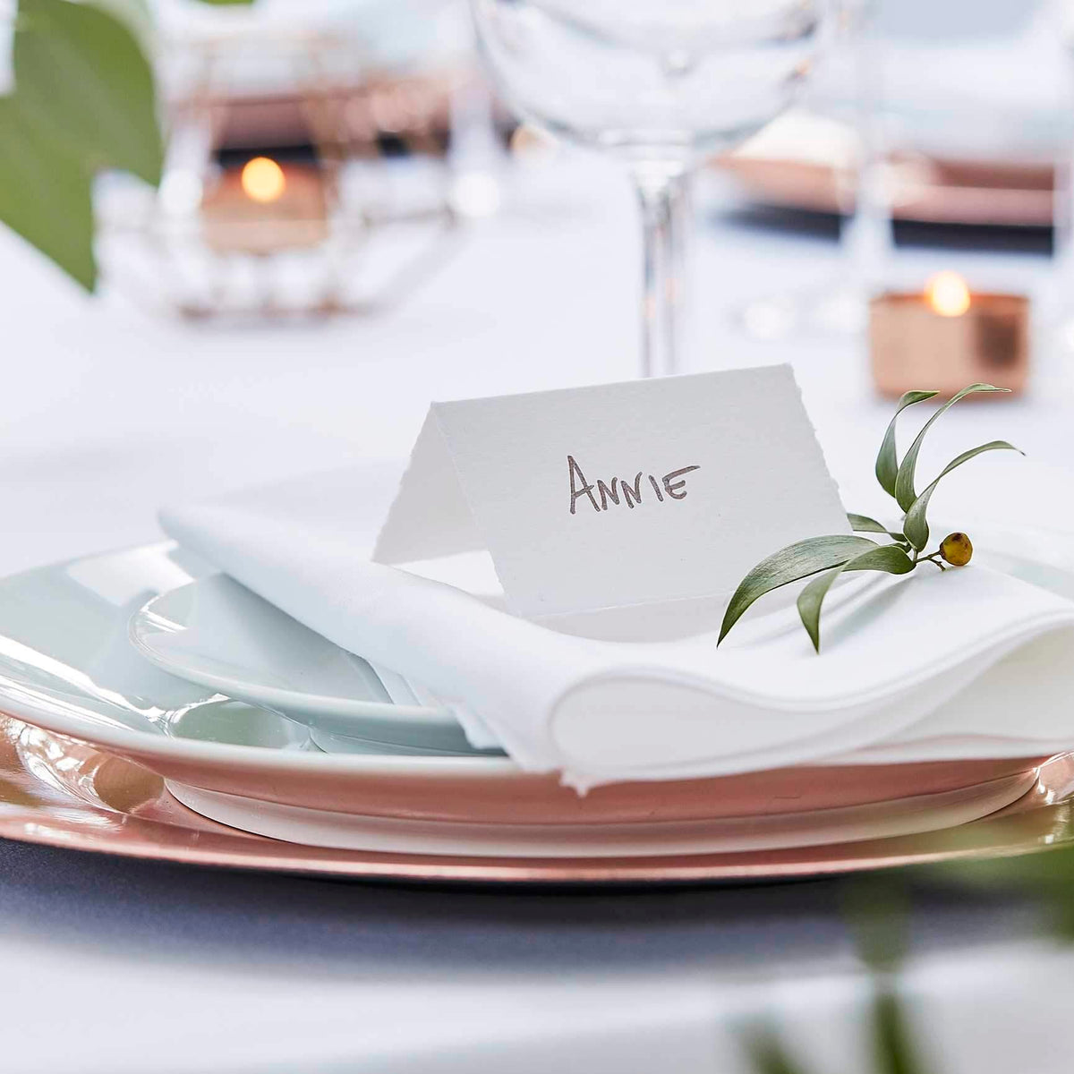 Place/Name Cards White Cotton Paper Wedding/Special Event Pk/10