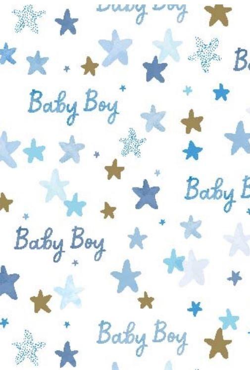 Gift Wrapping Paper Baby Shower Boy