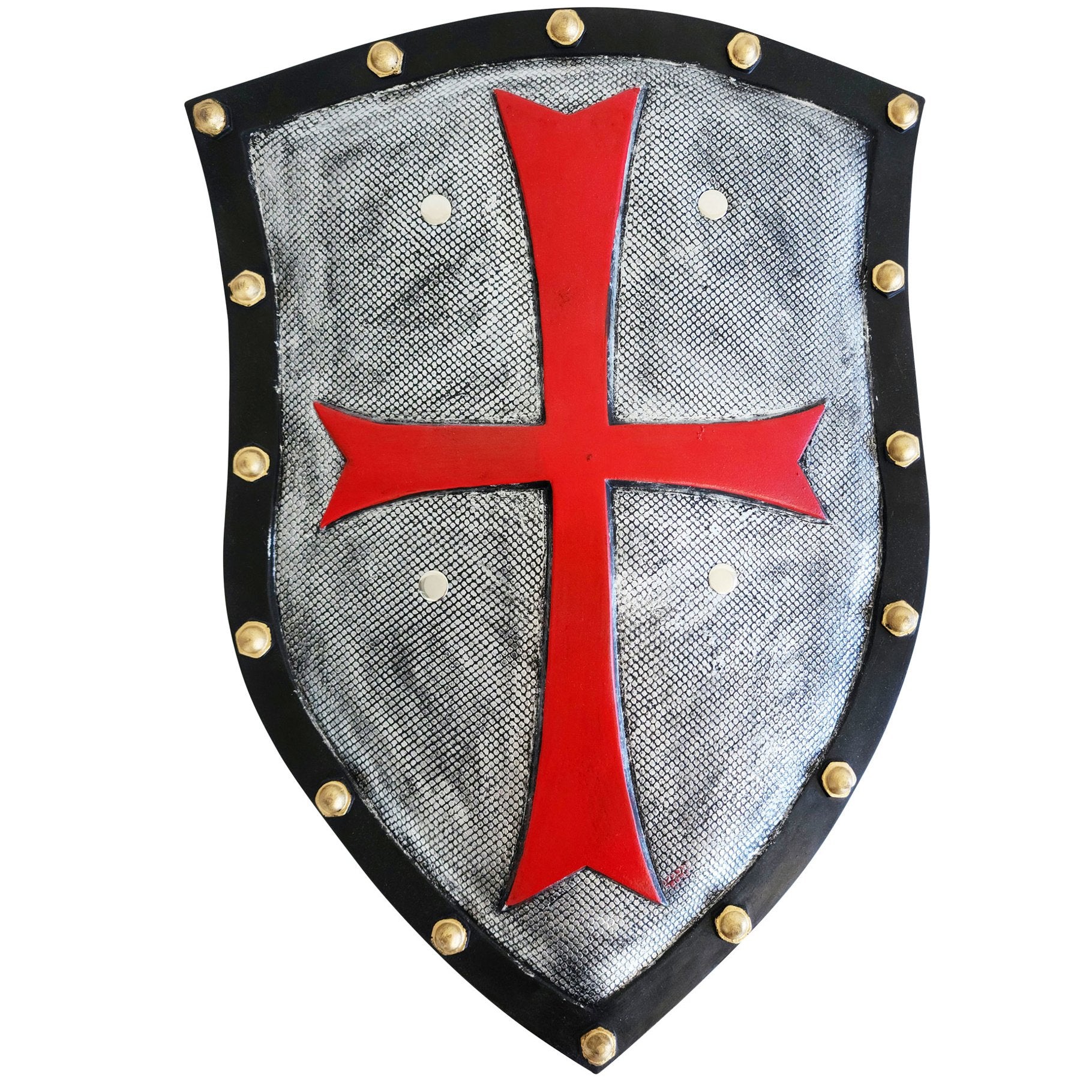 Knight Medieval Shield Red Cross 50cm