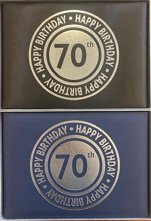 Guest Signature Book 70th Birthday Bold Assorted Colours