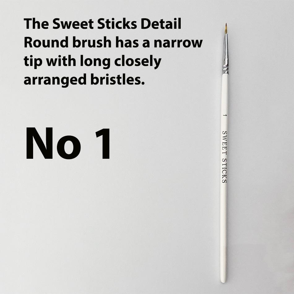 Paint Brush Detail Round Sweet Sticks