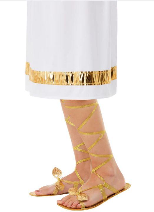 Shoes/Footwear Sandals Grecian/Roman Lace Up Gold