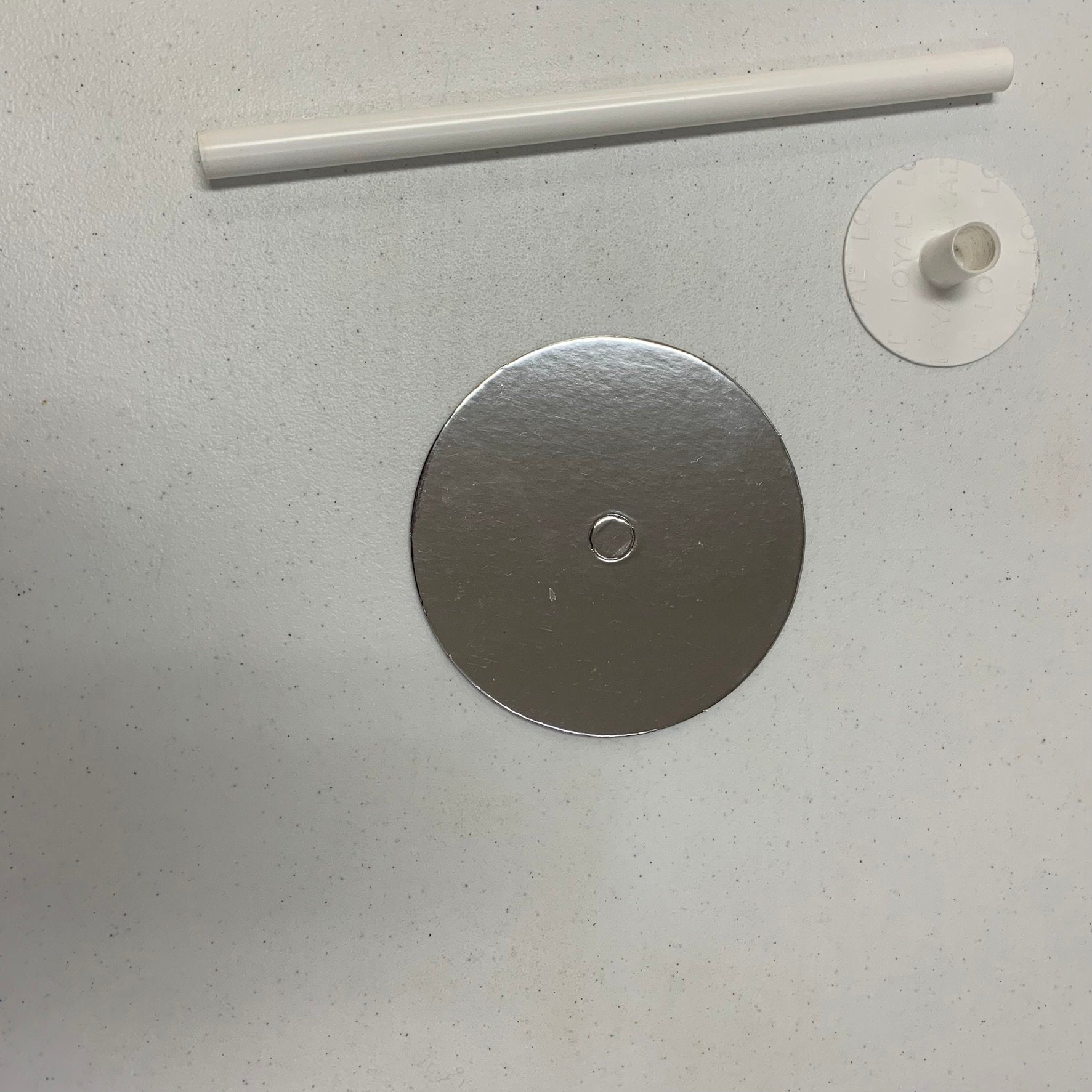 Cardboard Perforated 13cm Round Silver Cake Board (5in) Pk 10