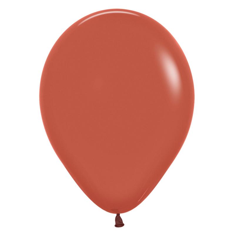 Latex Balloons 30cm Fashion Terracotta Brown Pk 100