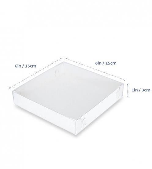 Biscuit/Bonbonnieres Box & Lid 15 X15 X3 cm Each