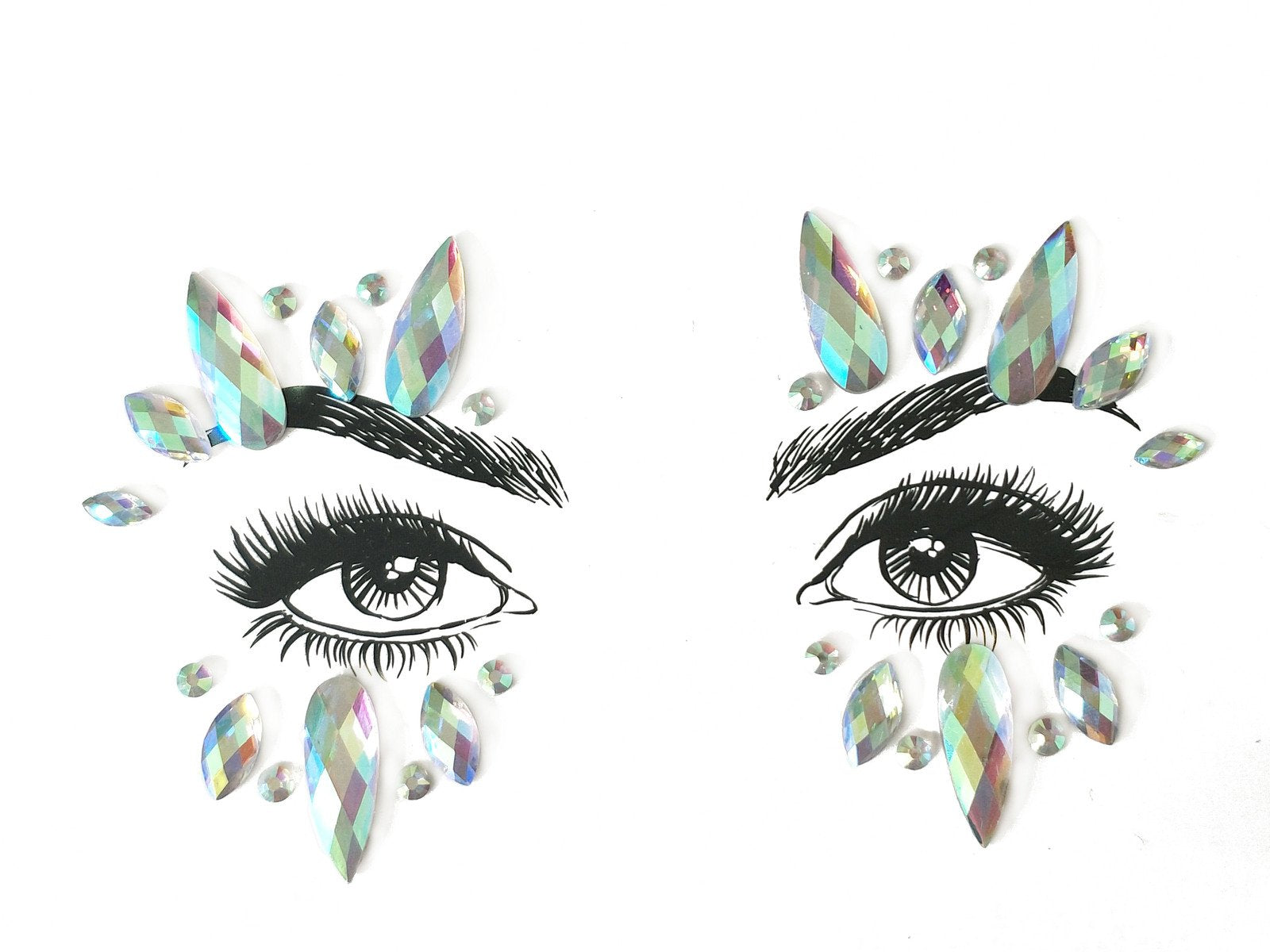 Face Jewels White Witch Adhesive