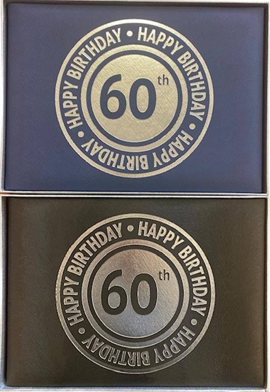 Guest Signature Book 60th Birthday Bold Assorted Colours